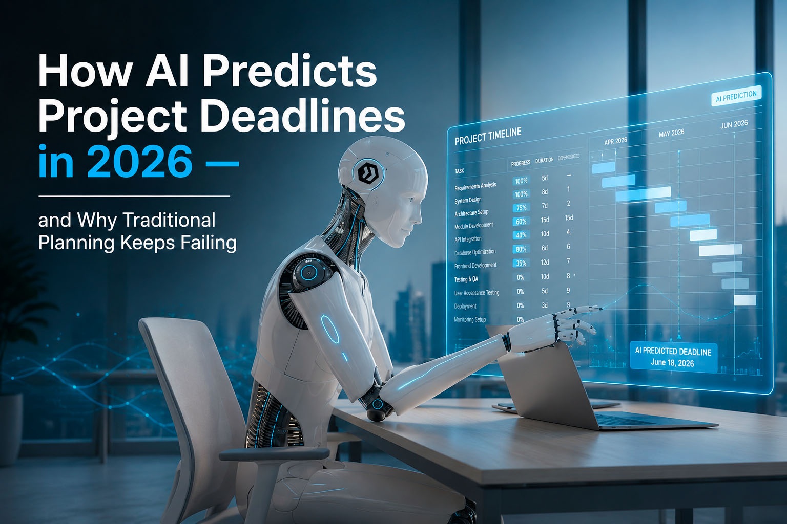 How AI Predicts Project Deadlines in 2026 — and Why Traditional Planning Keeps Failing.